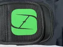 Close-up of the vest's Velcro side fastening